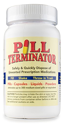 Pill terminator safe pill disposal container