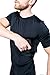Graystone CCW Holster T-Shirt for Men- Crew Neck Compression Conceal Carry Tactical Clothing (Med, Black)