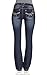 WallFlower Women's Juniors Luscious Curvy Stretch Denim Bootcut Jeans (30