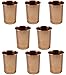 SKAVIJ Copper Drinkware Glasses Set For Water And Champagne