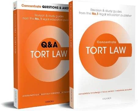 Tort Law Revision Concentrate Pack: Law Revision and Study Guide
