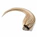 Standard Weft 16 Inch 90g Clip in 100% Real Remy Human Hair Extensions 8 Pieces 18 Clips #12/613 Golden Brown/Bleach Blonde