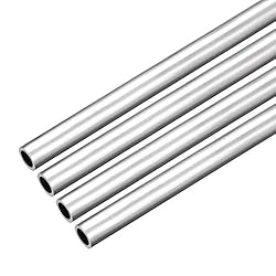 uxcell 4Pcs 6063 Seamless Aluminum Round Straight