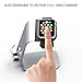 Apple Watch Stand & iPhone 6 Dock: Stalion 2in1 Desktop Charging Station Aluminum Body Universal Cradle Holder for Apple Watch Sport Edition & iPhone 6 6s 7 Plus (Space Gray)