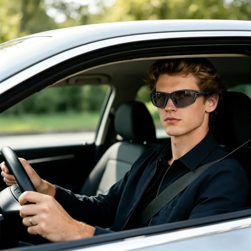 ARAS Polarized Sunglasses for Men Women Adjustable Nasal Pads TR90 Lightweight Glasses with UV400 Protection for Cycling Tennis Bike Motorcycle Fishing Hiking Lightweight