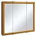 DESIGN HOUSE DHI 545285 3-Door OAK TRIVIEW MED CABINET Honey Oak, 36