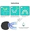 Teeth Whitening Toothbrush Teeth Whitening Kit Teeth Whitening Device for Charcoal Opalescence Teeth Whitening Toothpaste 4 Optional Modes Wireless Charging, Black