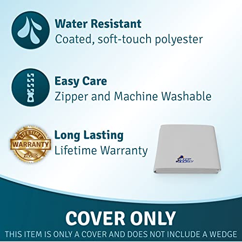 Sleep Jockey Waterproof Bed Wedge Pillow Cover 22x25x12 100 Soft