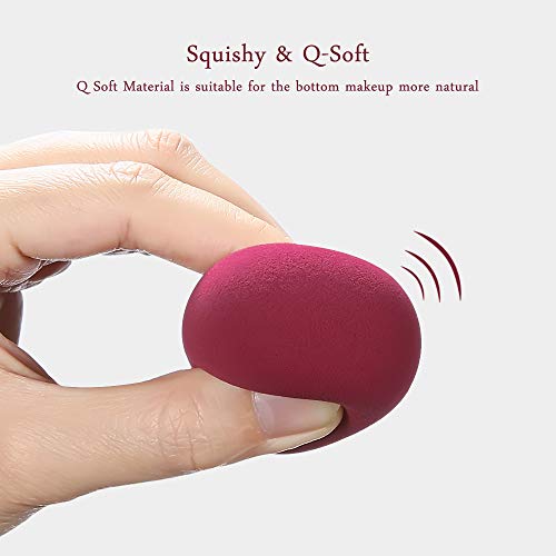 Makeup Sponge Blender - 3 Pack Beauty Sponges Latex Free Q SOFT Makeup Foundation Blending Smooth Flawless Make Up Sponge for Base Liquid, Concealer, BB Cream, Powder, Eyeshadow and Blush (3 Pack) - Thumbnail 3