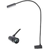 JXRYWF 22 inch XLR 4pin LED gooseneck Light Studio Mixer gooseneck Lamp for Stage DJ Mixer,12V,White Light,Right Angle Plug (XLR 4Pin Port)