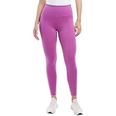 Danskin Leggings for Women - Workout Yoga Pants - High Waisted Active Leggings with Side Pockets (Pink, XXL)