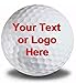 Personalized Text on White Golf Balls 12 Pack Now in Christmas Ribbon Packaging