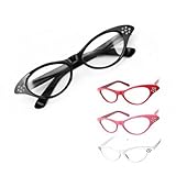 World Pride® 50's 60's Grease Cateye Glasses Rhinestone for Fancy Dress