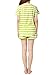 VENTELAN Women Pajama Set Cute Bear Short Sleeve Striped Shorts Sleepwear, Green, Large(USA Size:12-14)