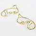 Beauty Belle Ear Crawler Earring Climber Rose The Beast Stud Cuff Ear Wrap Pin Vine Charm Clip On Jewelry Golden Plated