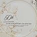 Roman 50th Wedding Anniversary Plate – 2-Piece Set with Decorative Plate and Stand, Golden Celebration Gift for Couples