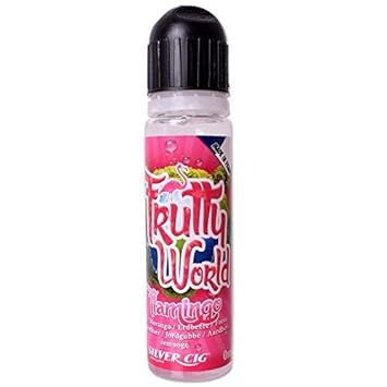 Silver CIG Premium Liquid E-Liquids E-Shisha Frutty World Flamingo 50ml ohne Nikotin