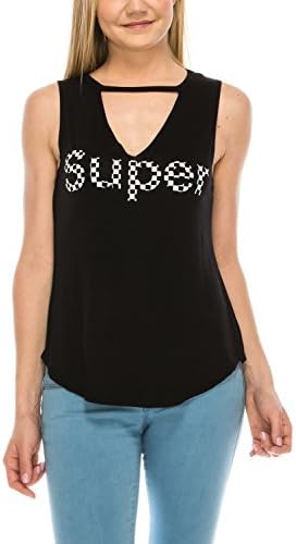 Women's Super Graphic Top (Black, Large)