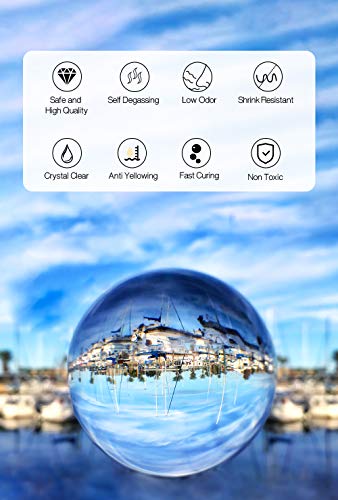 UV Resin, 2PCS Crystal Clear Ultraviolet Curing Epoxy Resin for DIY Jewelry, Craft Decoration,Handmade Jewelry,Casting and Coating,Cure with UV Lamp or Solar, Non-Toxic/Hard Type /(Upgrade)