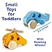 Hape Wooden Cars Infant Toys Wooden Toy Cars Airplane Truck and Helicopter Baby Wooden Toys, Tummy Time Push Toys Wooden Toddler Toys (4 Vehicles)
