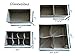 La Luna Sock Organizer Drawer Organizer Dresser Closet Clothes Kitchen Junk Drawer Divider Hanging Closet Organizer Baby Drawer Organizer Lipstick Organizer Makeup Organizer Countertop
