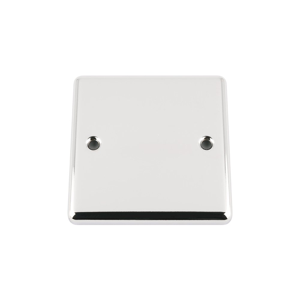 A5 PBSCC 1 Gang Single Classic Chrome Polished Electrical Blanking Plate