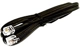 7-FT Universal (HP, Compaq, Lexmark) RJ-11 Telephone/Modem/FAX Cable (Black)