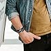 Aroncent 3pcs Unisex Black Brown Metal Spike Studded Punk Rock Biker Wide Strap Leather Bracelet