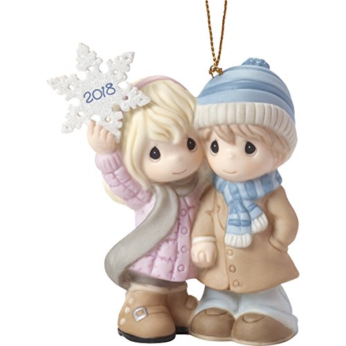 Precious Moments"Our Our First Christmas Together 2018" Couple Ornament, Multicolor