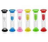 Sand Timer, KISEER 6 Pcs Colorful Hourglass