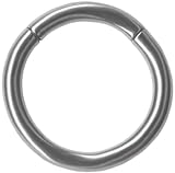 Polished Solid G23 Titanium Segment Ring 16g-14g-Cartilage Earring-Hypoallergenic Lip Hoop-Septum-Nipple