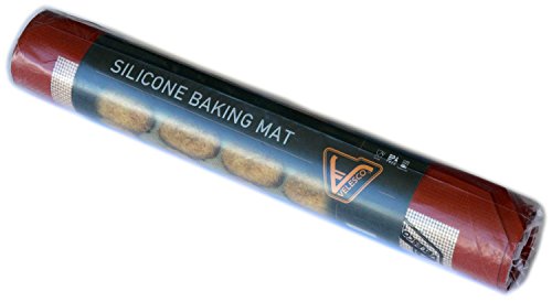 Silicone Baking Mat - Full Sheet Size (Thick & Large 24 1/2" x 16 1/2") - Non Stick Silicon Liner for Large Bake Pans & Trays - Rolling, Macaron/Pastry/Cookie/Bun/Bread Making - Professional Grade