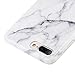Insten [Marble Design] Ultra Slim Case, Lightwight Anti Slip Soft TPU Rubber Candy Skin Gel Silicone, Protective Phone Case Cover Compatible with iPhone 8 Plus/7 Plus(5.5