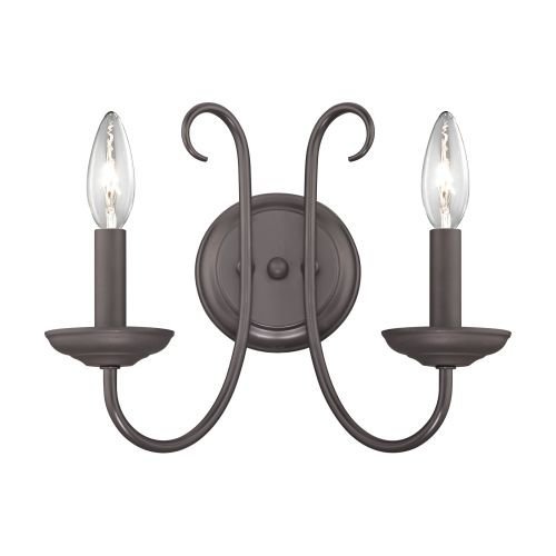 Elk Lighting 1502WS/10 Thomas Vanity Light, Oil-Rubbed Bronze Elk Lighting 1502WS/10 Thomas Vanity Light, Oil-Rubbed Bronze