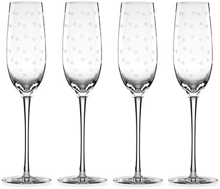 kate spade new york Larabee Dot Toasting Flutes (Set of 4)