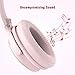 TaoTronics Active Noise Cancelling Bluetooth Headphones, Over Ear Wireless Headphones, Dual 40 mm Drivers with Deep Bass (30 Hour Playtime, CVC 6.0 Noise-Cancelling Mic, High Clarity Sound)-Pinkthumb 4