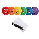 Champion Sports PG85XSET Playground Ball Set with Pump, 8.5 Inch, Set of 6