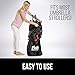 Gorilla Grip Umbrella Stroller Bag, Pouch and Luggage Tag, Airplane Travel Red