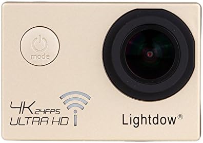 Lightdow 4K WiFi Waterproof Sports Camera 170ยฐ Ultra Wide Angle Lens with 2 Pcs Rechargeable Batteries (Model NO.: LD-V3) (1027+GD)