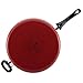 Paula Deen Riverbend Nonstick Jumbo Cooker/Saute Pan with Helper Handle and Lid, 5 Quart, Red Speckle