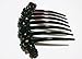 French twist hair comb Ornamented along the top of the heading with Crystal 5 Flower