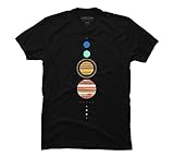 Minimal Solar System Men's Graphic T Shirt - Design By Humans