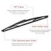 OTUAYAUTO 28780EL000 Rear Wiper Arm Blade Set - Replacement for 2007-2012 Nissan Versa