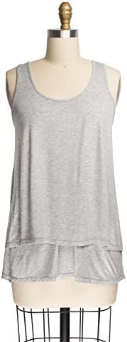 Mama Bird Breastfeeding Tank Top Nursing Cover (xs, heather grey)
