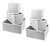 Sorbus Storage Box, White (Set of 6)