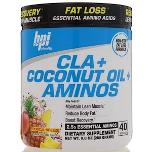 CLA + Coconut Oil + Aminos, Tropical Breeze, 9.8 oz (280 g)