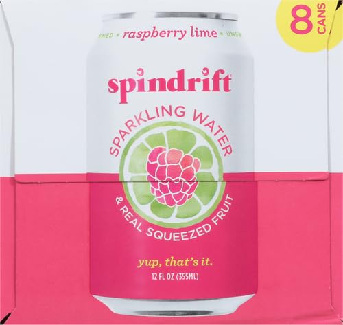 SPINDRIFT, SPARKLING WATER, RASPBERRY, 12 OZ (PACK OF 8)
