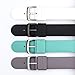 Ticwatch E Ticwatch 2 Silicon Rubber Watch Bands 20mm Accessory Watch Straps Colorful Sports (White)