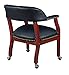 Regency Ivy League Captain Chair with Casters, Black