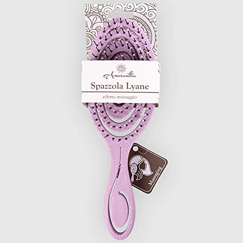 La Briantina Oval Spiral Hair Brush, Delicate and Massaging, Random Color